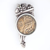 Israeli Coin Pin - 5 Shekel Coin of Israel Cornucopia Brooch Israeli Coin Pin - 5 Shekel Coin of Israel Cornucopia Brooch