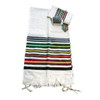 Wool Tallit - Purim on White