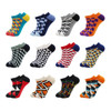 12Pairs Novelty Funny Casual Fashion Colorful Cotton Ankle Socks