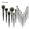 15pcs High Quality Black Natural Synthetic Hair Make Up Brush Tools Kit