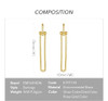 Geometric U Shape Long Dangle Drop Earrings For Women
