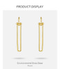 Geometric U Shape Long Dangle Drop Earrings For Women