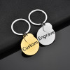 Personalized Stainless Steel Engraved  Customized Photo Keychain