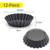NonStick Mini Pie Muffin Cupcake Pans Egg Tart Bakeware -  12 Moulds NonStick Mini Pie Muffin Cupcake Pans Egg Tart Bakeware -  12 Moulds