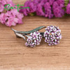 Authentic 925 Sterling Silver Babysbreath Flower Ball Brooch Fashion Jewelry for Women