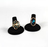 Black Velvet Ring Finger Jewelry Holder Showcase Display Stands