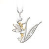 Lovely Crystal 26 letters Flower Fairy Necklaces for Women