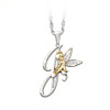 Lovely Crystal 26 letters Flower Fairy Necklaces for Women