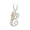 Lovely Crystal 26 letters Flower Fairy Necklaces for Women