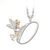 Lovely Crystal 26 letters Flower Fairy Necklaces for Women
