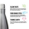Double-Wall Insulated Vacuum Flask Stainless Steel Water Bottle