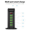 HOT SELLING 5 Port EU UK Plug LED Display USB Charging Dock Station for Mobile Phone/ Desktop
