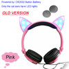 Cat Ear Design LED Glowing Headphones