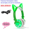 Cat Ear Design LED Glowing Headphones