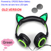 Cat Ear Design LED Glowing Headphones