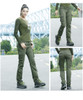 STYLISH High Waist Military Cargo Pants for Women