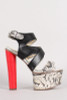 Strappy Open Toe Platform Heel