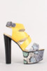Strappy Open Toe Platform Heel