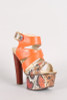 Strappy Open Toe Platform Heel