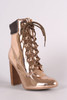 Wild Diva Lounge Patent Combat Lace-Up Chunky Heeled Ankle Boots Wild Diva Lounge Patent Combat Lace-Up Chunky Heeled Ankle Boots
