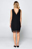 Black Mid Length Dress With Lace Detail