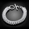 Mesh 18K White Gold Plated Bracelet