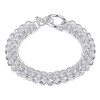 Mesh 18K White Gold Plated Bracelet