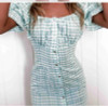 Off the Shoulder Plaid Mini Summer Dress Women