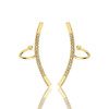 Trendy Ear Stud Earrings Korea Style Gold Color