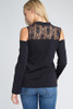 Women's Lace Cold Shoulder Top Women's Lace Cold Shoulder Top