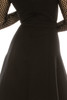Adrianna Papell Day Crew Neck Long Sleeves Zipper Back Lace & Textured