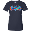 Autism Awareness Puzzle Pieces Bat - Adult