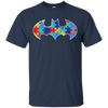 Autism Awareness Puzzle Pieces Bat - Adult