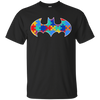 Autism Awareness Puzzle Pieces Bat - Adult