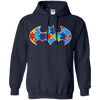 Autism Awareness Puzzle Pieces Bat - Adult
