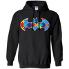 Autism Awareness Puzzle Pieces Bat - Adult