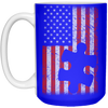 Autism - American Flag Puzzle Piece Coffee Mug
