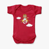 Cartoon Little Boy Operating Plane (Edition 2) Designed Baby Bodysuits