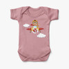 Cartoon Little Boy Operating Plane (Edition 2) Designed Baby Bodysuits