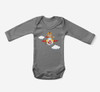 Cartoon Little Boy Operating Plane (Edition 2) Designed Baby Bodysuits