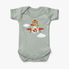Cartoon Little Boy Operating Plane (Edition 2) Designed Baby Bodysuits