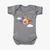 Cartoon Little Boy Operating Plane (Edition 2) Designed Baby Bodysuits