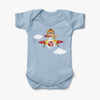 Cartoon Little Boy Operating Plane (Edition 2) Designed Baby Bodysuits
