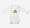 Cartoon Little Boy Operating Plane Designed Baby Bodysuits