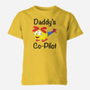 Daddy's Co-Pilot (Helicopter) Designed Children T-Shirts