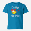 Daddy's Co-Pilot (Helicopter) Designed Children T-Shirts