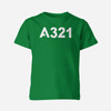 A321 Flat Designed Children T-Shirts