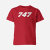747 Flat Text Designed Children T-Shirts