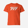 Boeing 717 & Text Designed Children T-Shirts