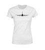 Airbus A380 Silhouette Designed Women T-Shirts